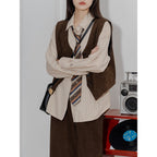 Women's Retro Corduroy Vest
