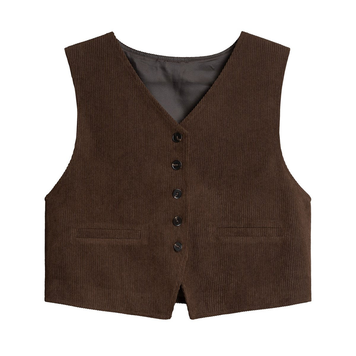 Women's Retro Corduroy Vest