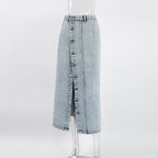 Women's Retro Design Denim Skirt