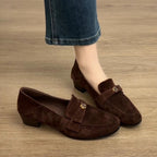 Women's Retro French Camellia Loafers