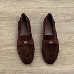 Women's Retro French Camellia Loafers