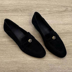 Women's Retro French Camellia Loafers