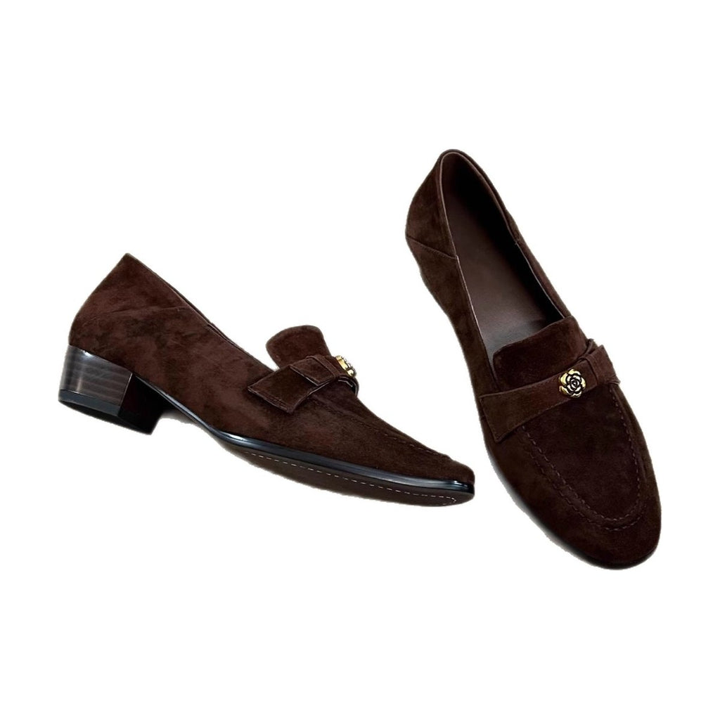 Women's Retro French Camellia Loafers