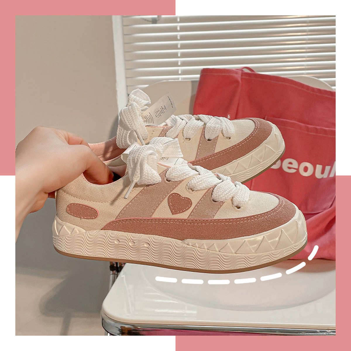 Women's Retro Love Canvas Shoes