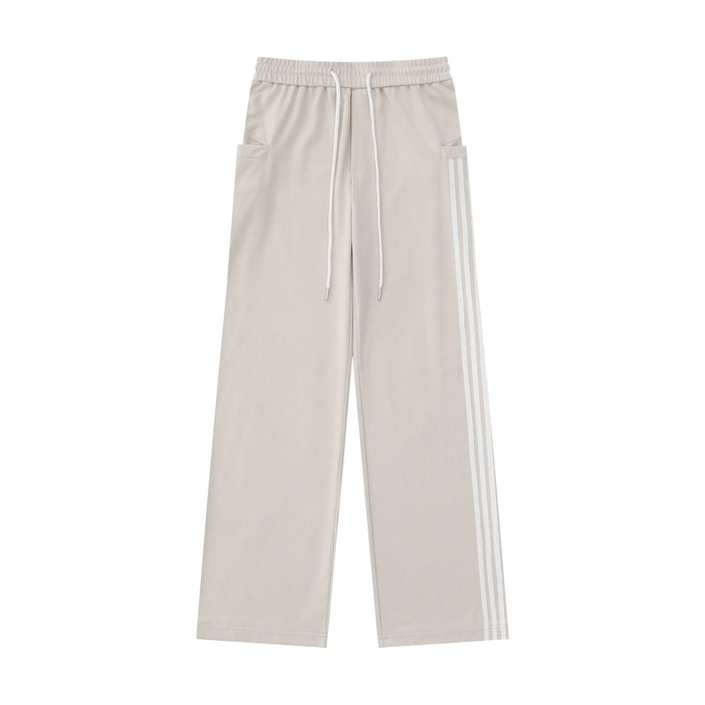 Women's Retro Micro-elastic Gray Sweatpants