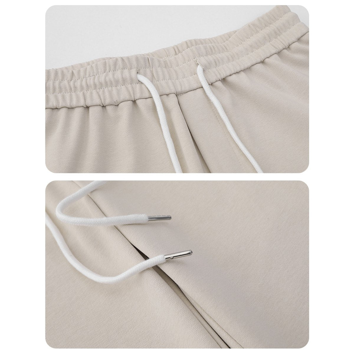 Women's Retro Micro-elastic Gray Sweatpants