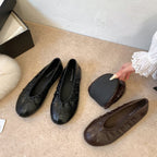 Women's Retro- Pleated Ballet Flats