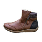 Women's Retro Side Zip Ankle Boots