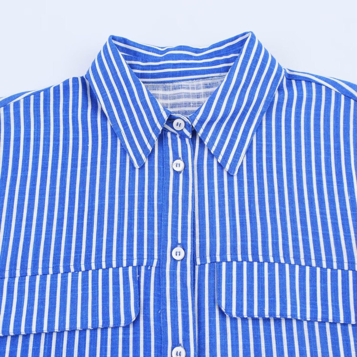 Women's Retro- Striped Blouse