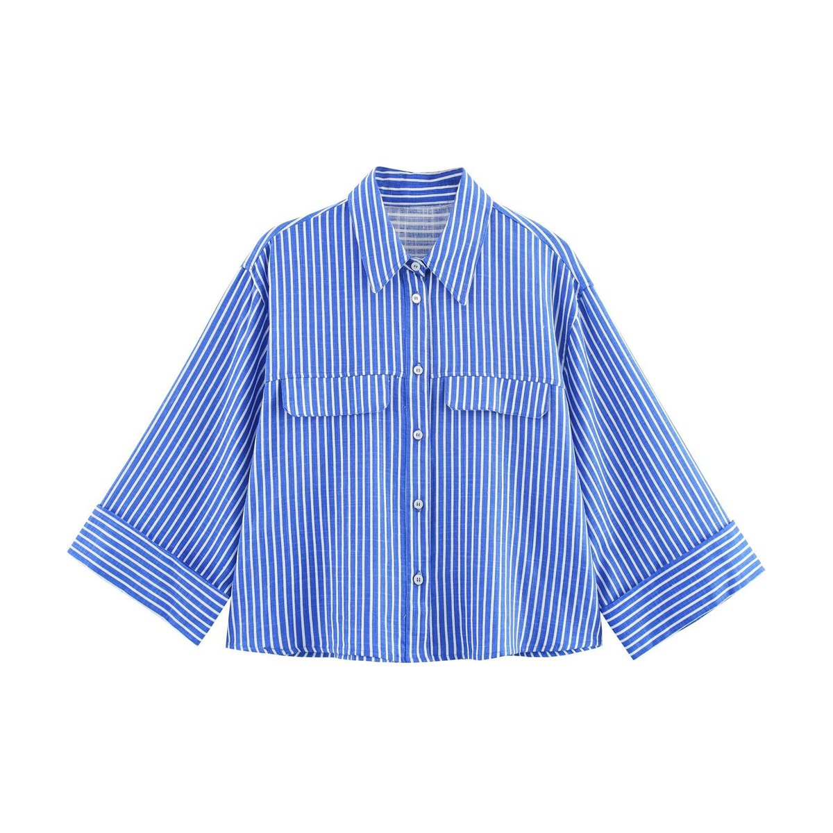 Women's Retro- Striped Blouse