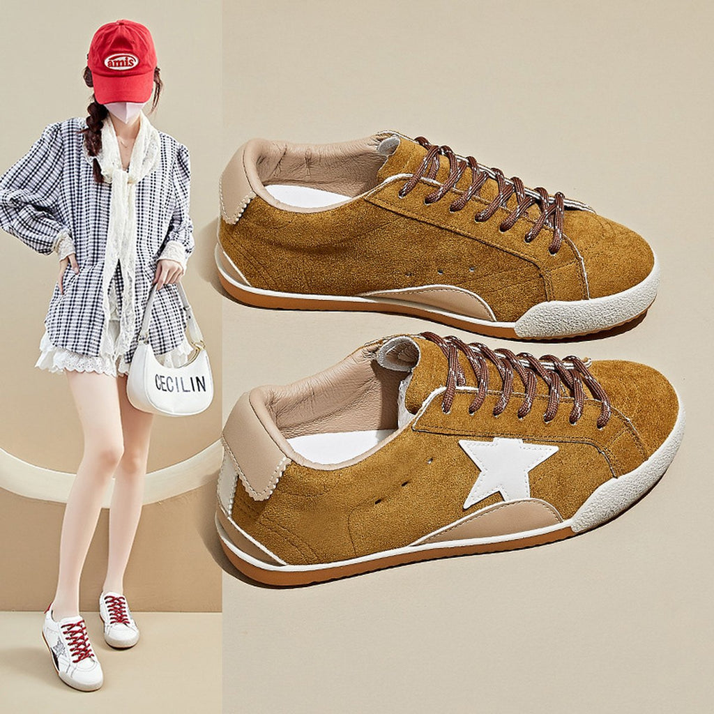 Women's Retro White Sneakers