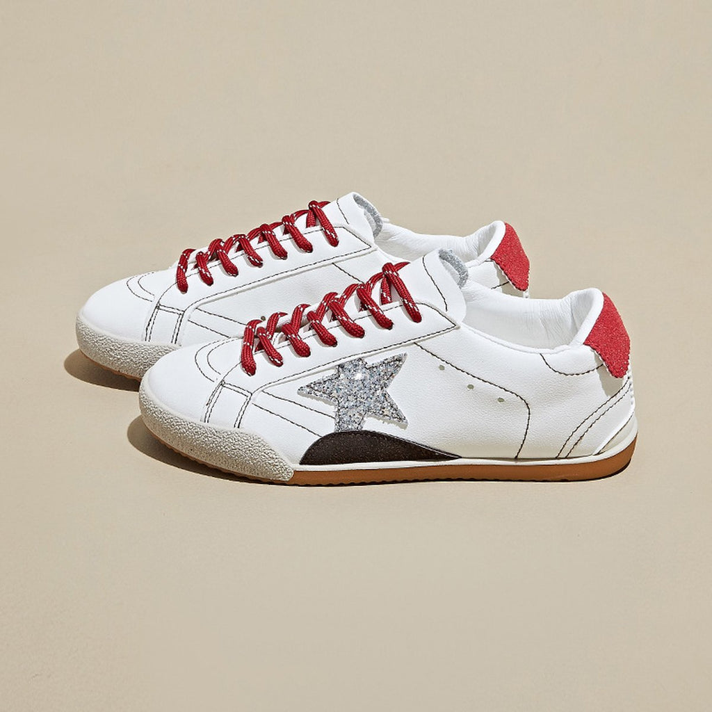 Women's Retro White Sneakers