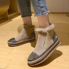 Women's Rhinestone Ankle Boots Platform Shoes Boot