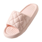 Women's Rhombus Home Slippers Non-slip Floor Bathroom Slipper