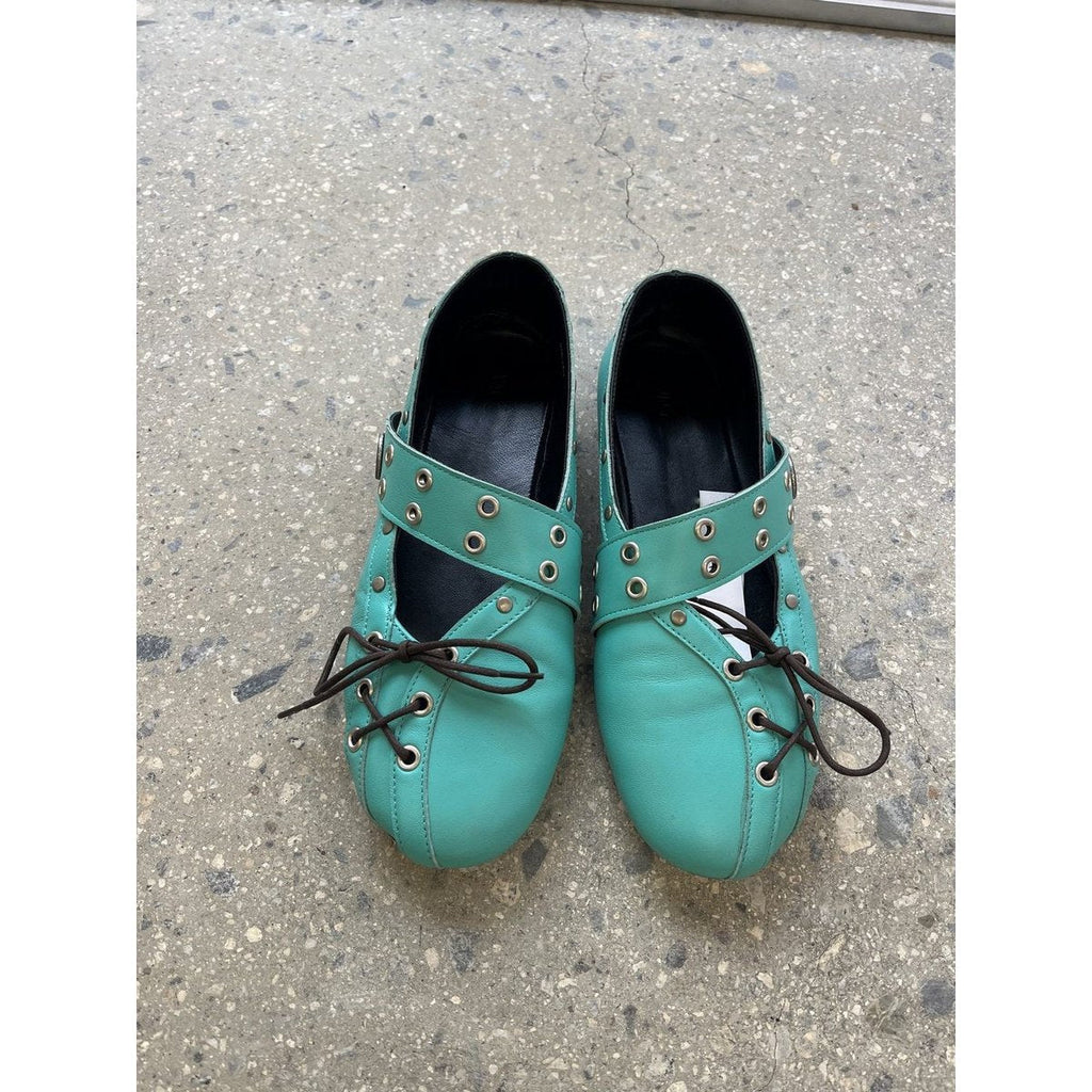 Women's Rivet-strap Ballet Flats Flat-soled Round-toe Mary Jane