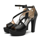 Women's Roman Shoes Thick Heels
