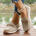 Women's Round-toe Platform Casual Large-size Loafers