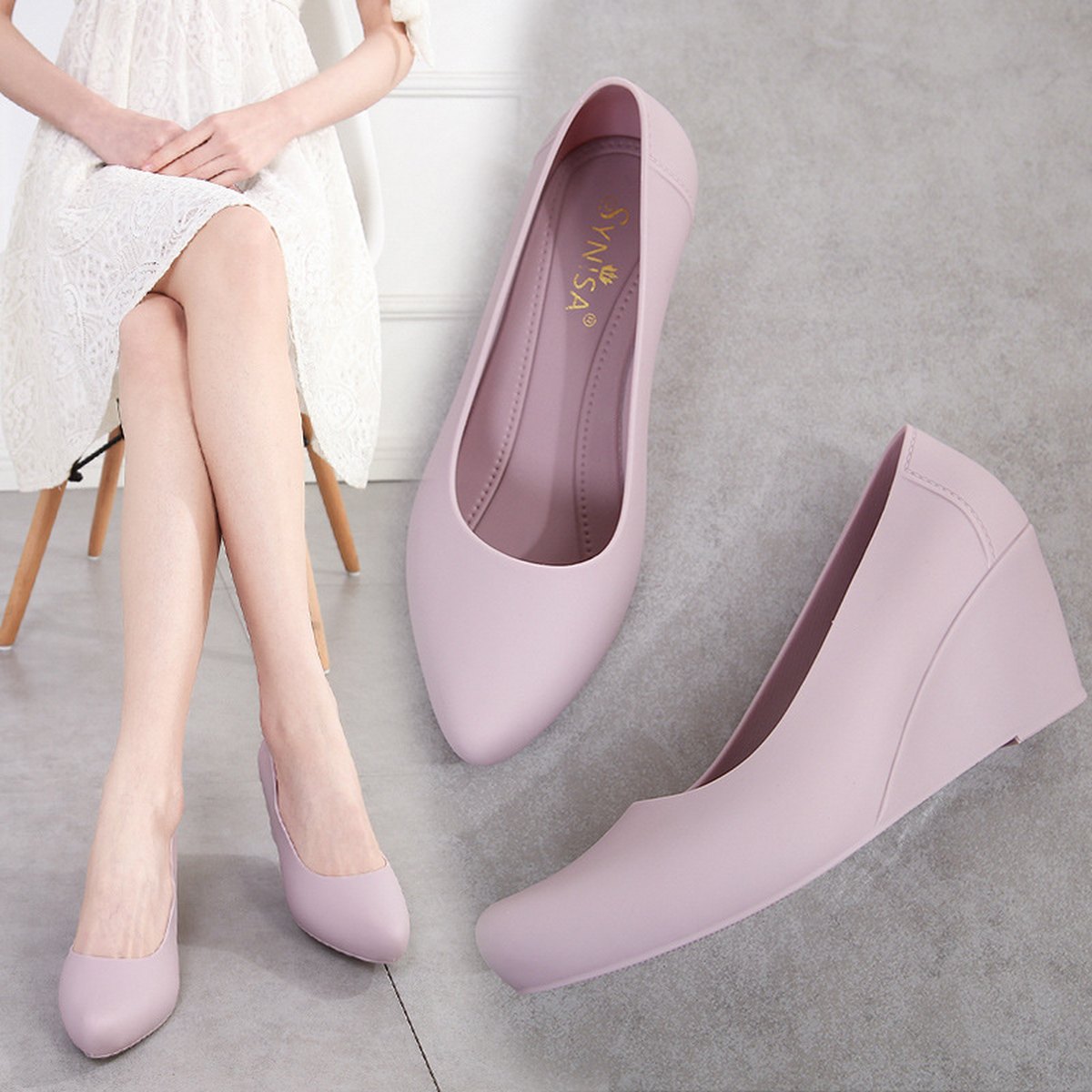 Women's Sandals Han Xia Platform Wedge Heel Jelly
