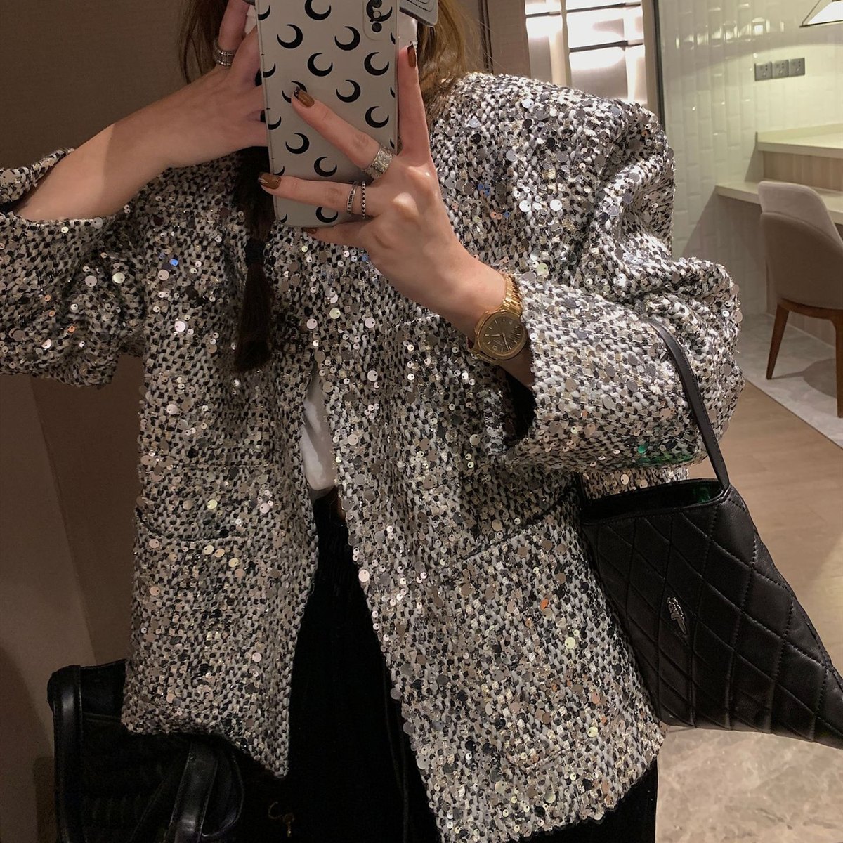 Women's Sequined Luminous Blazer