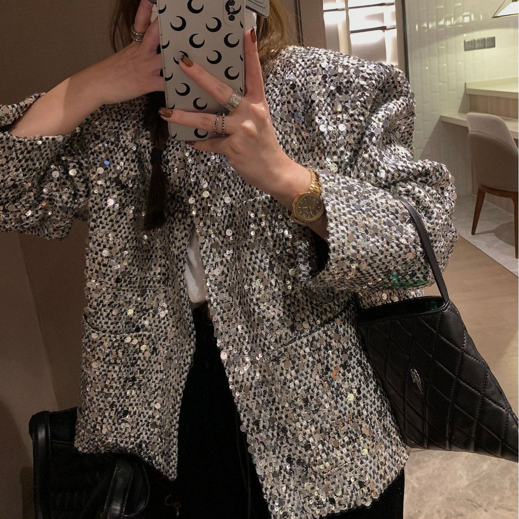 Women's Sequined Luminous Blazer