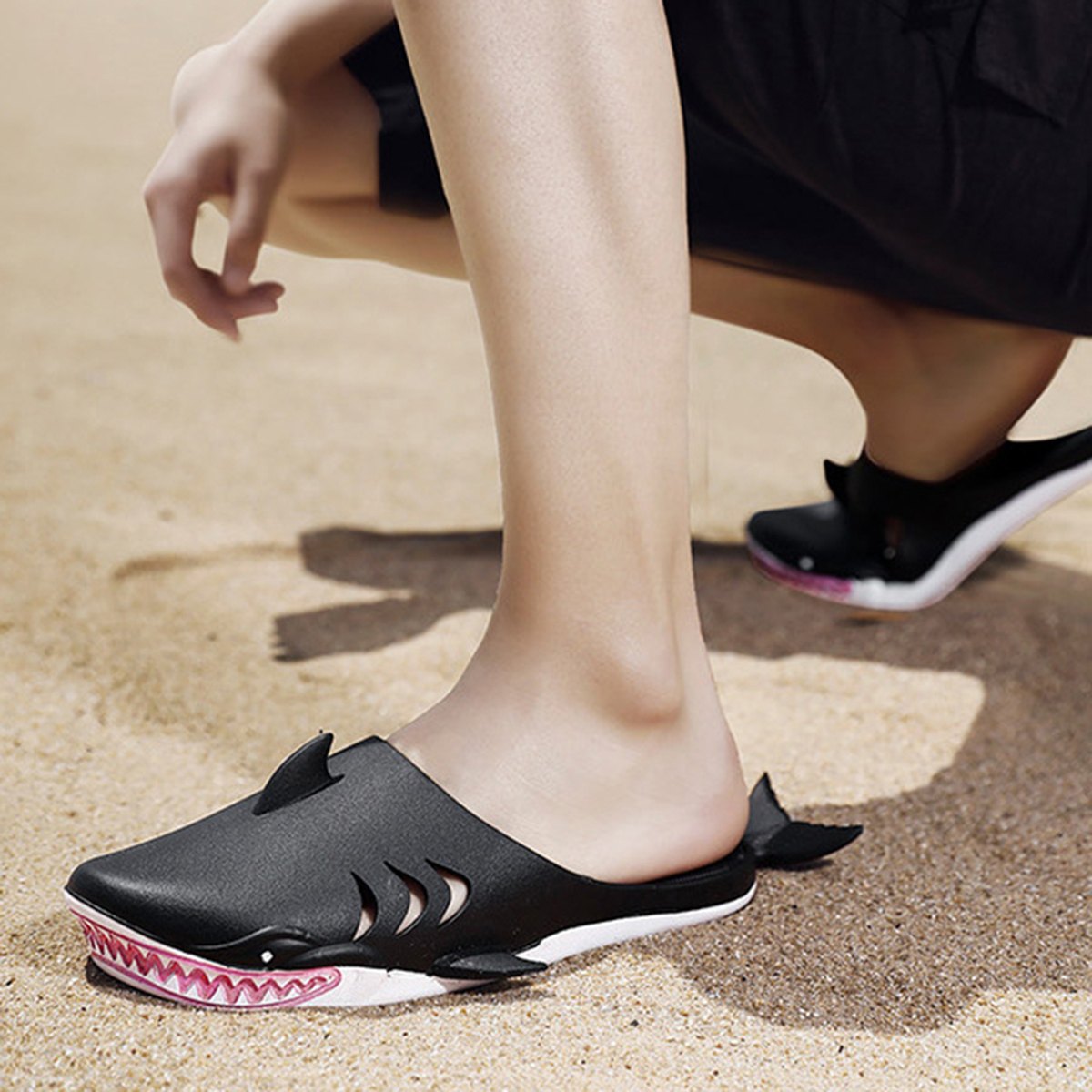 Women's Shark Slippers Beach Shoes Home Flat
