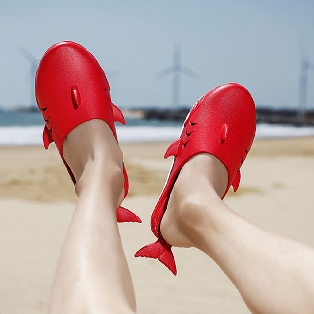 Women's Shark Slippers Beach Shoes Home Flat