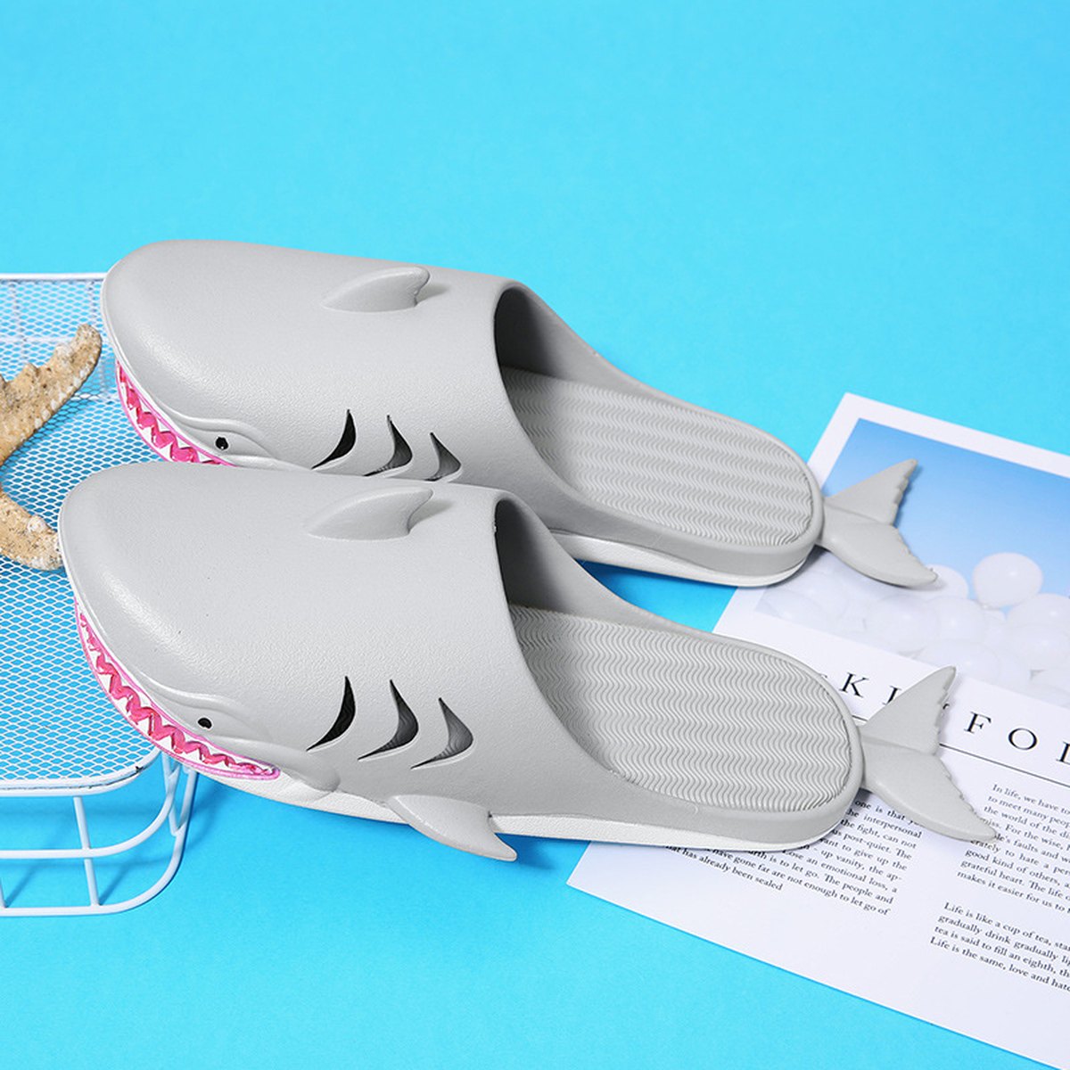 Women's Shark Slippers Beach Shoes Home Flat