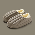 Women's Shell Shape Design Cotton Shoes Waterproof Thick-soled