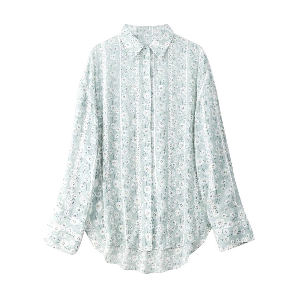 Women's Shirt Long-sleeved Chiffon