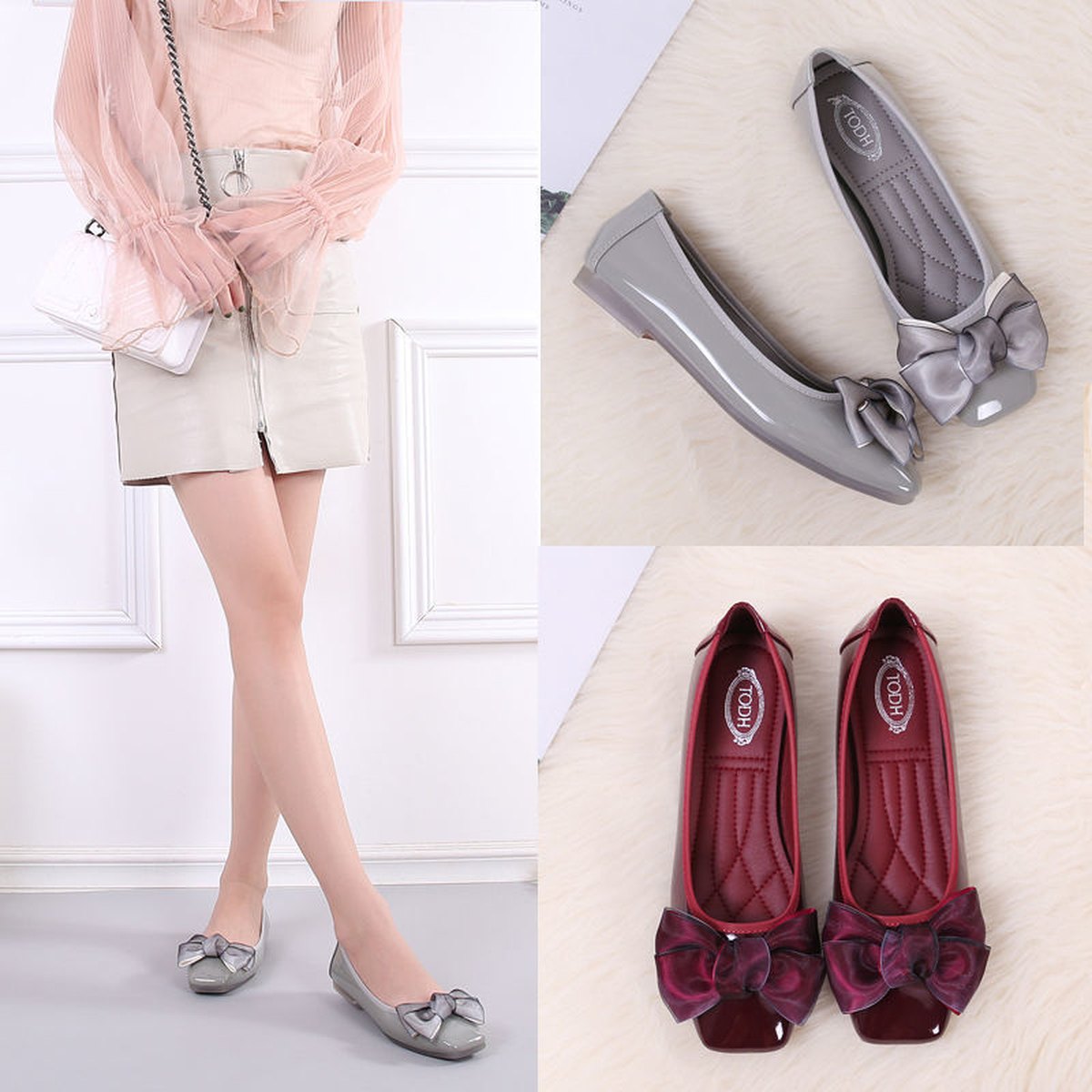 Women's Shoes Ballet Flats Boat Woman Slip-on Elegant