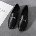 Women's Single Shoes Small Leather British College Retro