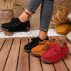 Women's Slip-on Loafers Round-toe Single-layer Shoes