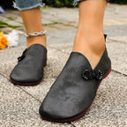 Women's Slippers Retro Buckle Closed-toe