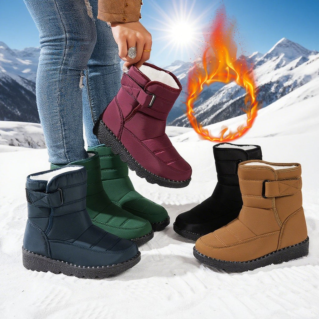 Women's Snow Boots Plus Size Velvet Warm Cotton