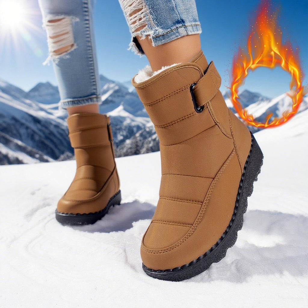 Women's Snow Boots Plus Size Velvet Warm Cotton