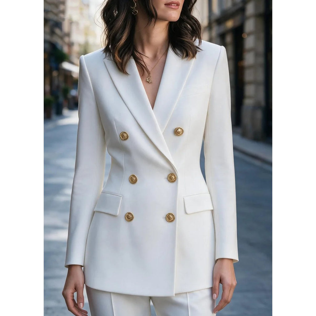 Women's Springautumn Double-breasted Blazer