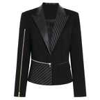 Women's Springautumn Patchwork Blazer