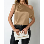Women's Springsummer Satin Blouse