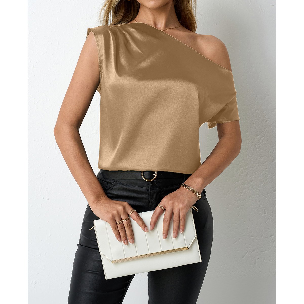 Women's Springsummer Satin Blouse