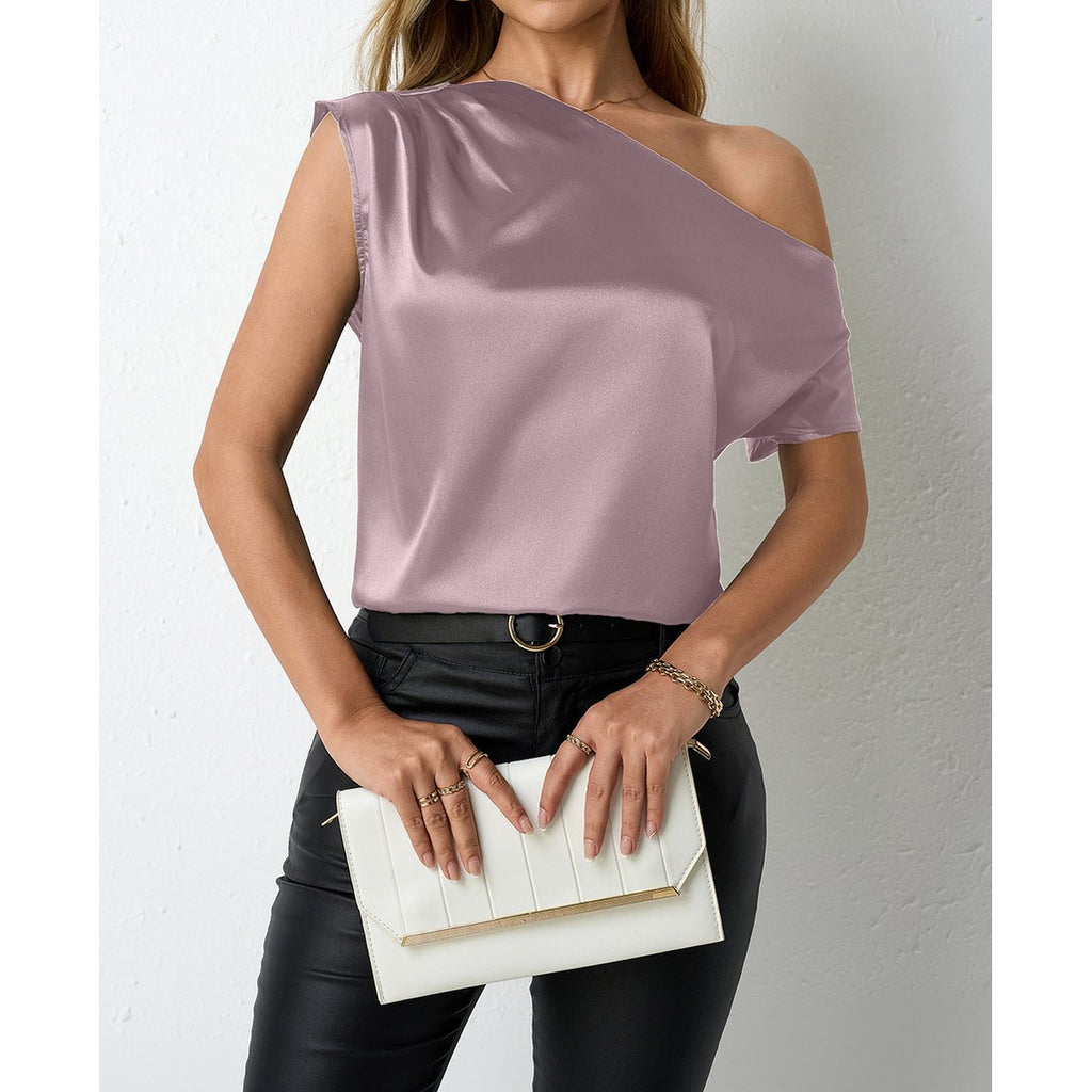 Women's Springsummer Satin Blouse