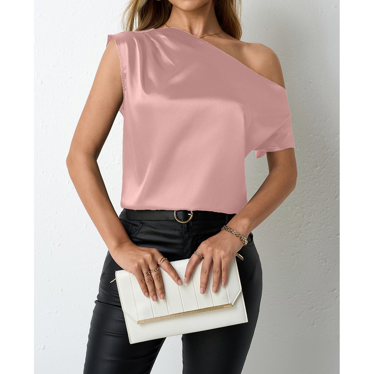 Women's Springsummer Satin Blouse