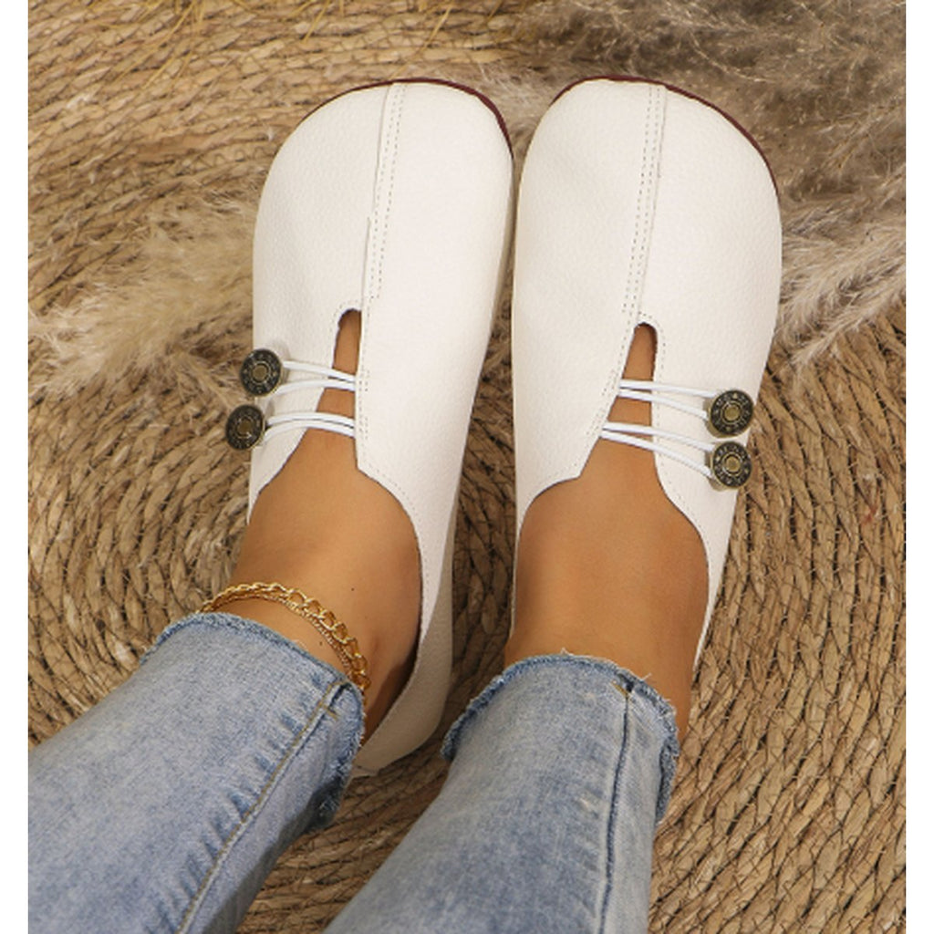 Women's Square Toe Slip-on Sandals Soft Flat Shoes
