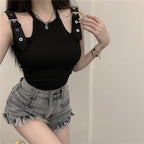 Women's Strapless Slim Tank Top T-shirt