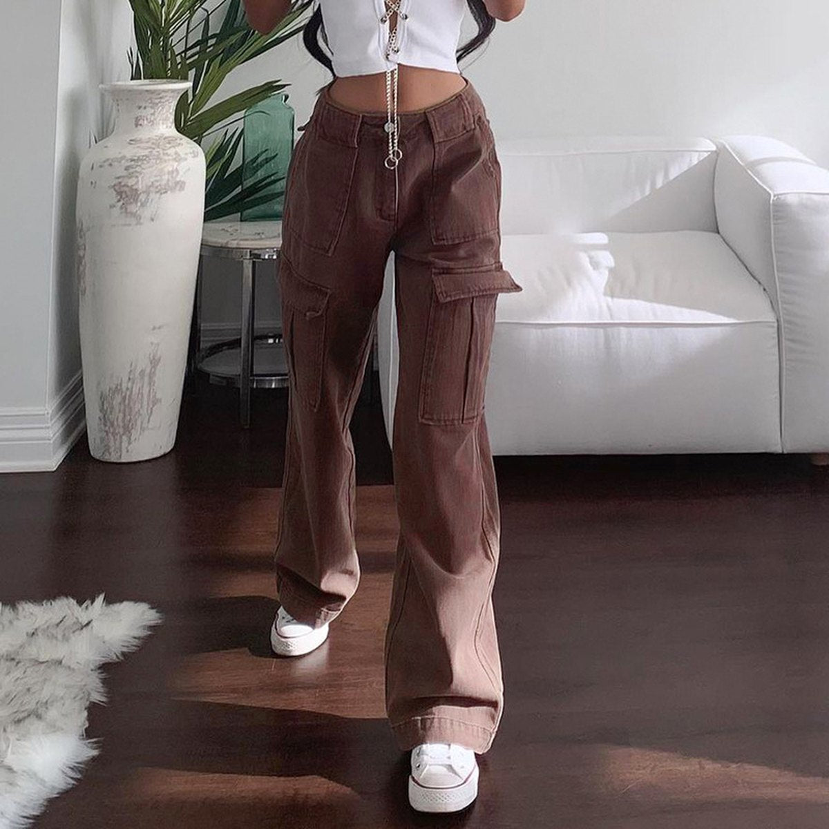 Women's Streetwear Oversize Trouser Cargo Harajuku Sweatpants Iamhotty