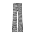 Women's Striped Rags Stitching Wide-leg Pants