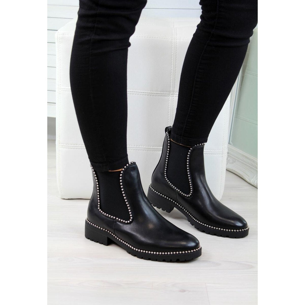 Women's Studded Chelsea Boots