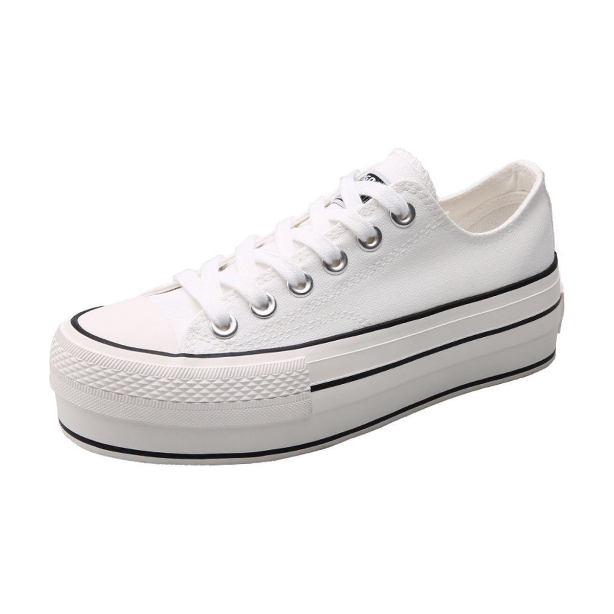 Women's Student Thick-soled Increased Canvas Shoes
