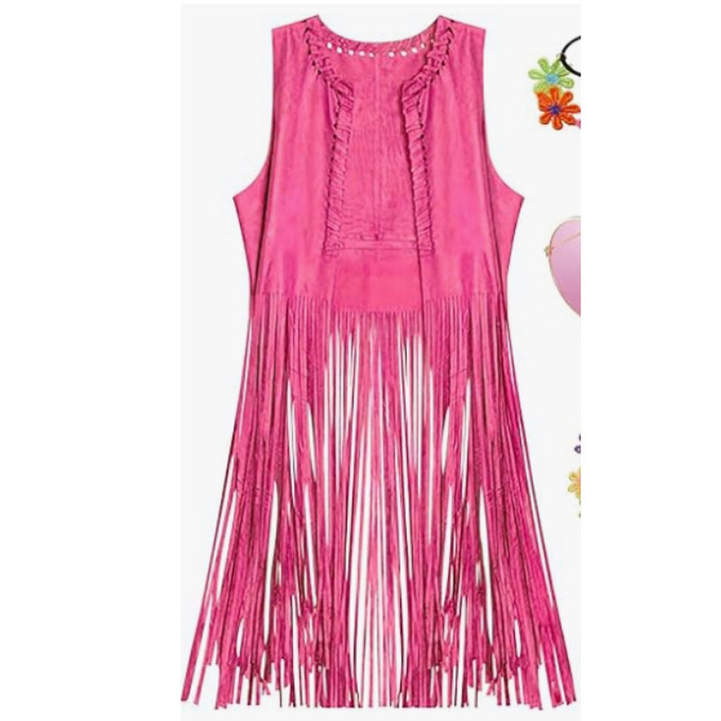 Women's Suede Tassel Vest Coat
