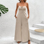 Women's Suspenders Jumpsuit Trousers