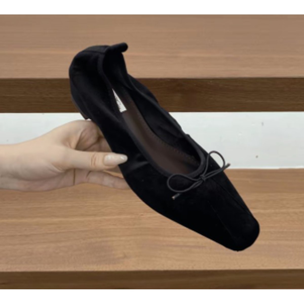 Women's Sweet Bow Shallow Cut Ballet Flats Slip-on